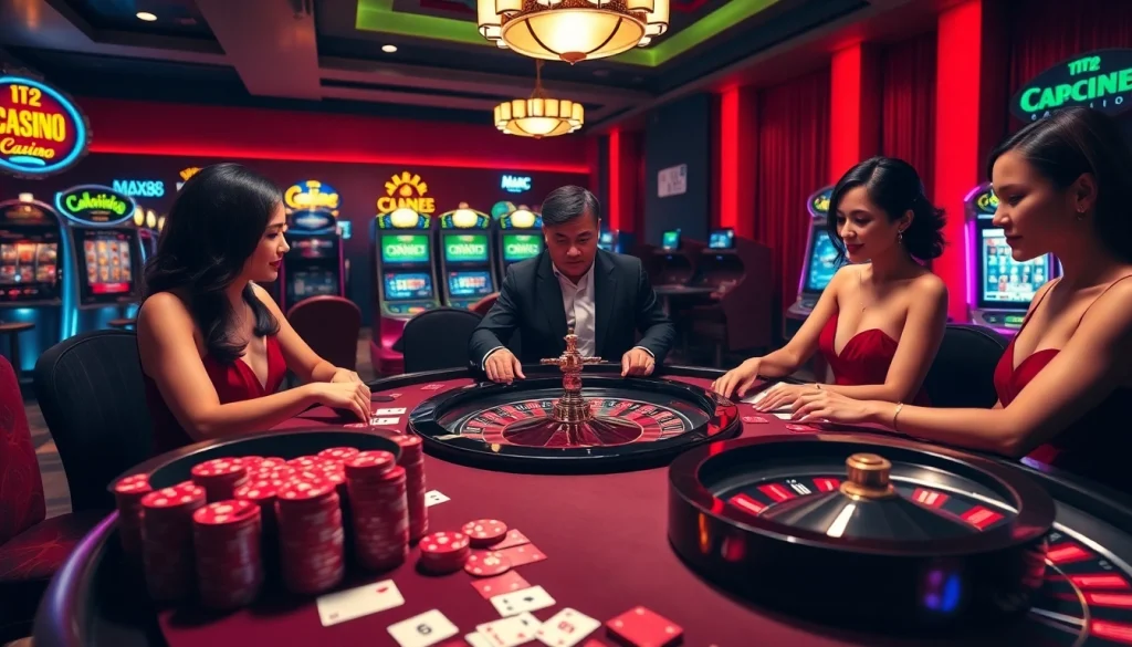 Experience the excitement of gaming at max88 casino with vibrant tables and thrilling poker action.