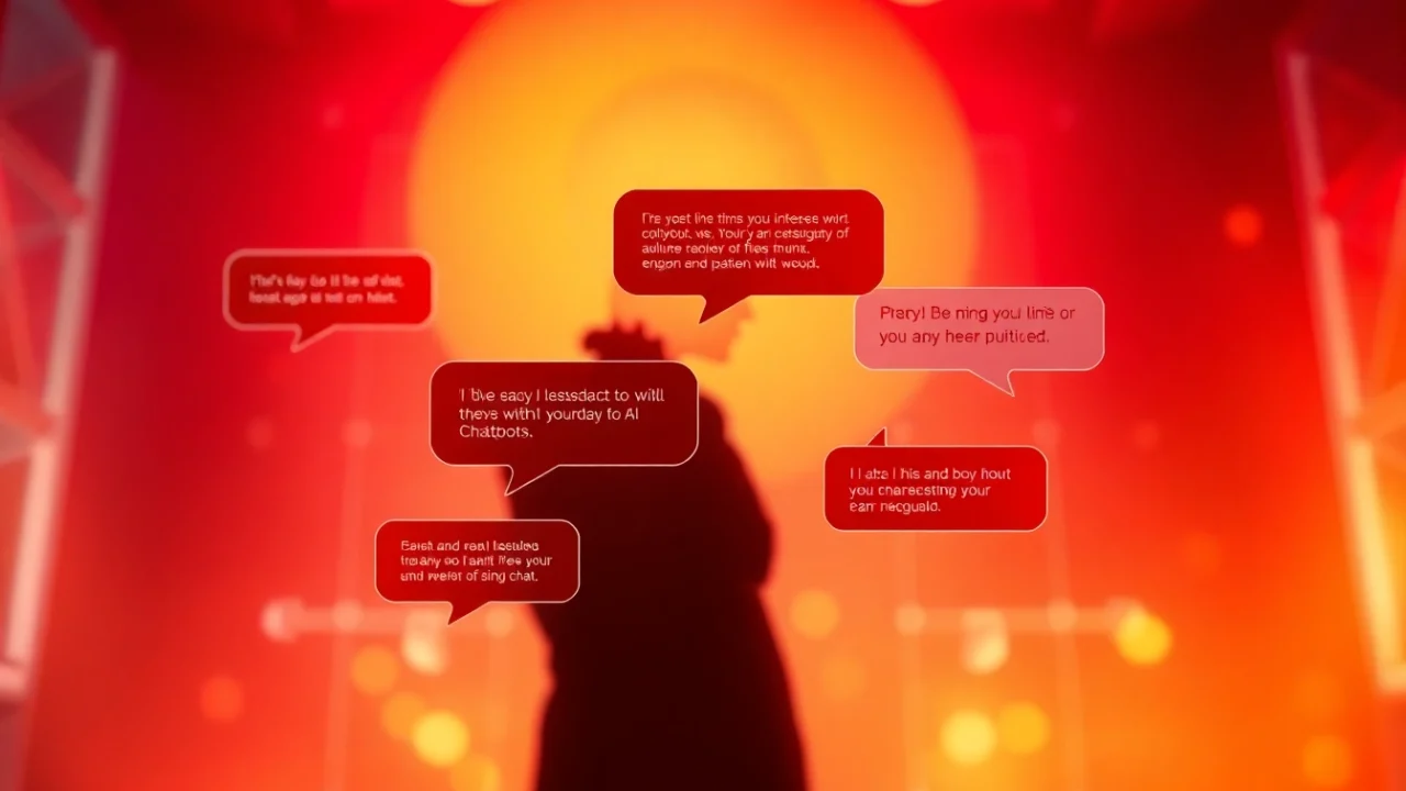 Engaging scene depicting spicy chat with vibrant colors and digital interface, showcasing adult roleplay themes.