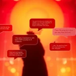 Engaging scene depicting spicy chat with vibrant colors and digital interface, showcasing adult roleplay themes.