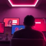 Explore the best nsfw ai platforms in an engaging digital environment showcasing user interactions.