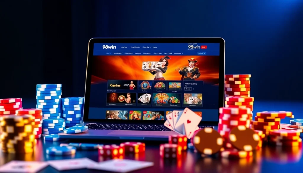 Experience online gaming at 98win in a vibrant, user-friendly casino environment.