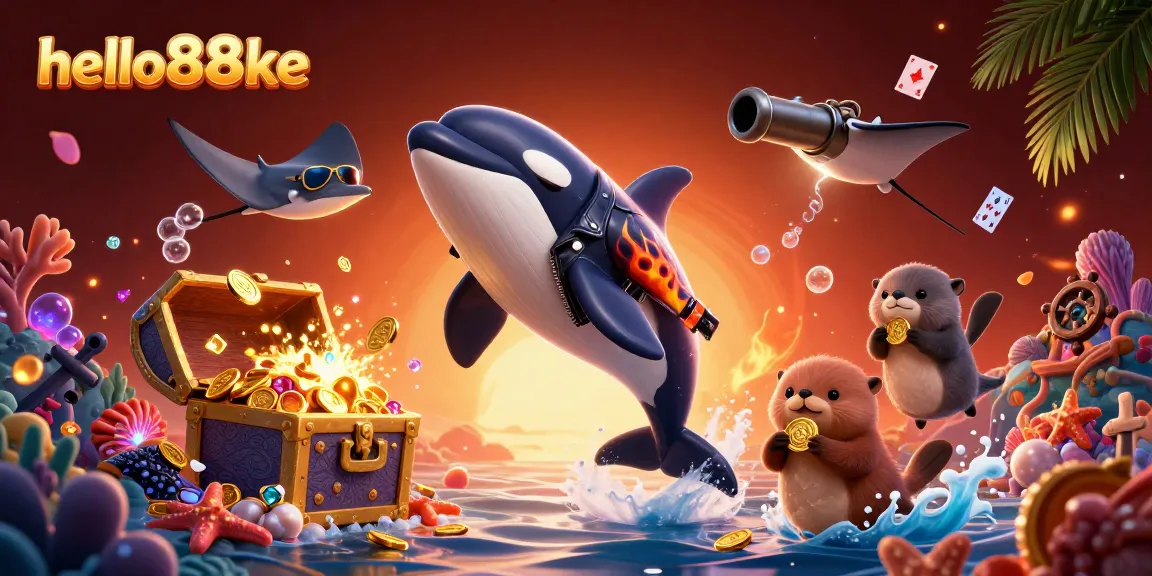 Engage in thrilling adventures at hello88ke with unique characters and sparkling treasures in a vibrant underwater scene.